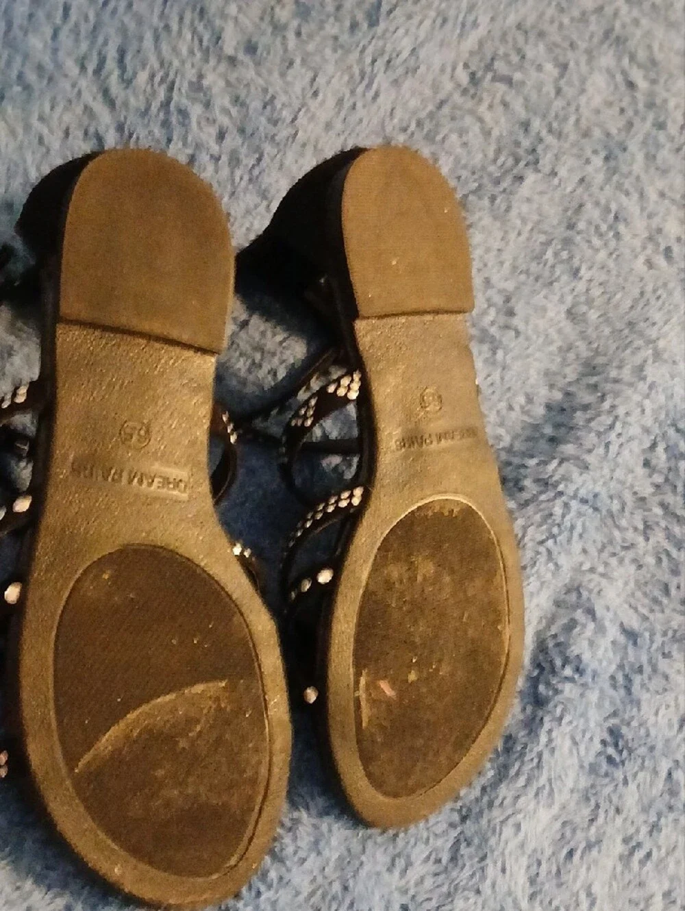 Dream Pairs Black Studded Strappy Women's Sandals